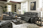 Calderwell Gray Manual Recliner Sofa