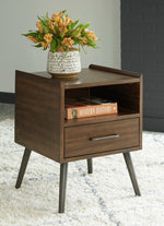 Calmoni Brown Wood End Table