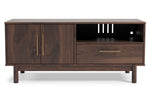 Calverson Mocha Wood Medium TV Stand