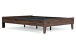 Calverson Mocha Wood Full Platform Bed