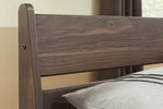 Calverson Mocha Wood Queen Platform Bed with Headboard