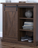 Camiburg Antique Brown Wood Accent Cabinet