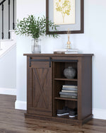 Camiburg Antique Brown Wood Accent Cabinet