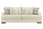 Caretti Parchment Chenille Microfiber 2-Seat Sofa (Oversized)