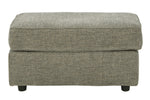 Signature Design Cascilla Pewter Chenille Ottoman