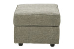 Signature Design Cascilla Pewter Chenille Ottoman