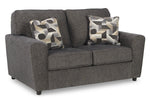 Signature Design Cascilla Slate Chenille Loveseat