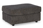 Signature Design Cascilla Slate Chenille Ottoman