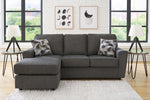 Signature Design Cascilla Slate Chenille Reversible Sectional Sofa (Oversized)