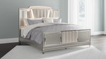 Chevanna Cream/Platinum Cal King Panel Bed