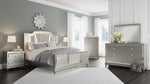 Chevanna Cream/Platinum Cal King Panel Bed