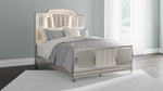 Chevanna Cream/Platinum Queen Panel Bed