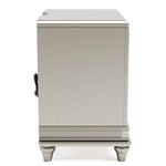 Chevanna Platinum Wood 2-Drawer Nightstand