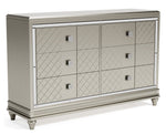 Chevanna Platinum Wood 6-Drawer Dresser