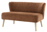 Collbury Cognac Fabric Settee