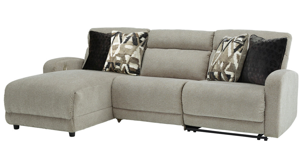 Colleyville 3-Pc Stone LAF Power Recliner Sectional