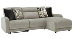 Colleyville 3-Pc Stone RAF Power Recliner Sectional