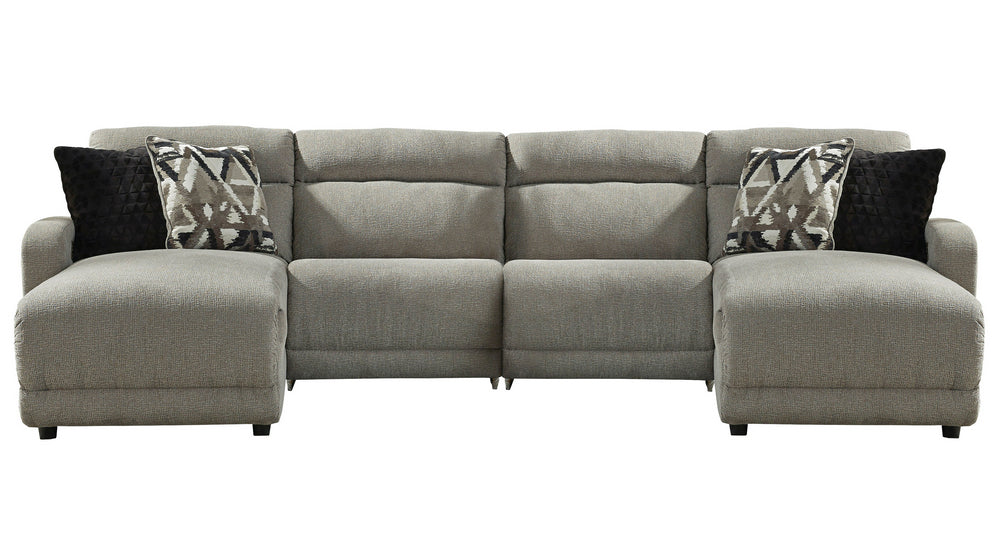 Colleyville 4-Pc Stone LAF Power Recliner Sectional