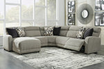 Colleyville 5-Pc Stone LAF Power Recliner Sectional