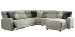 Colleyville 5-Pc Stone RAF Power Recliner Sectional