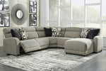 Colleyville 5-Pc Stone RAF Power Recliner Sectional