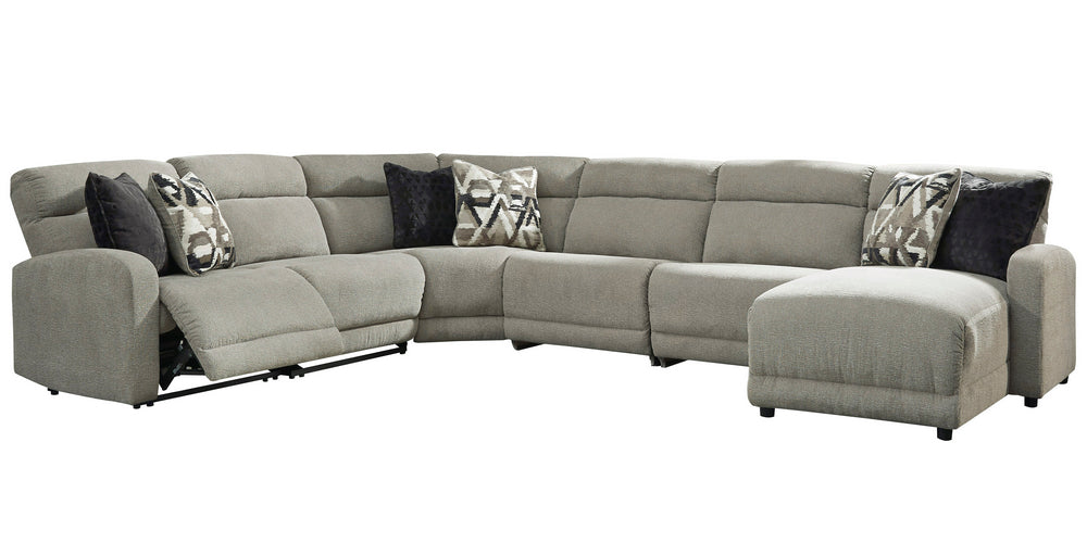 Colleyville 6-Pc Stone RAF Power Recliner Sectional