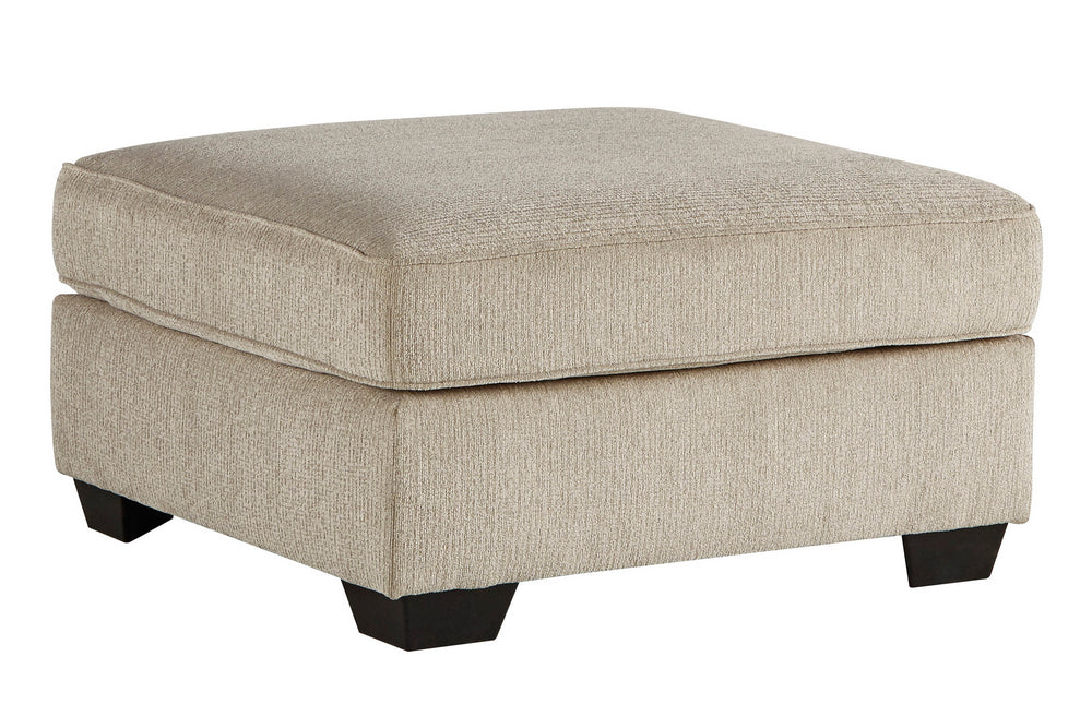 Decelle Putty Chenille Oversized Accent Ottoman