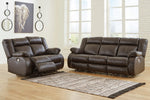 Denoron Chocolate Power Recliner Sofa