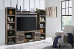 Derekson Multi Gray Wood Entertainment Center