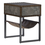 Derrylin Gray/Brown Chair Side End Table