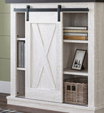 Dorrinson Antique White Wood Accent Cabinet