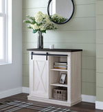 Dorrinson Antique White Wood Accent Cabinet