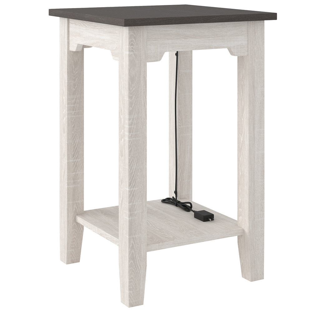 Dorrinson Two-Tone Chair Side End Table