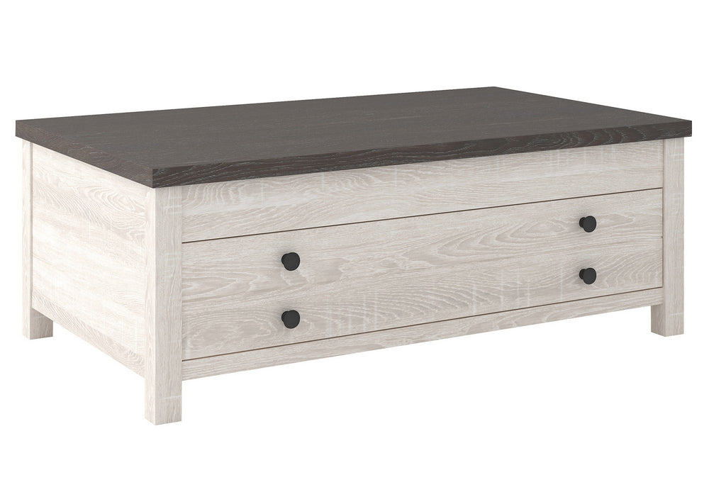 Dorrinson Two-Tone Lift-Top Coffee Table