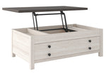 Dorrinson Two-Tone Lift-Top Coffee Table