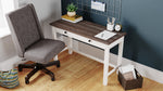 Dorrinson Two-Tone Wood Home Office Desk