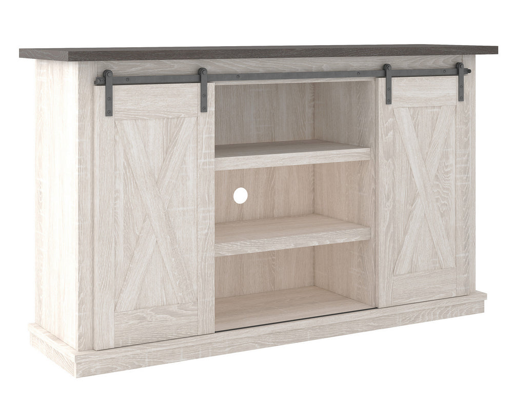 Dorrinson Two-Tone Wood Medium TV Stand