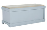 Dowdy Gray Wood Storage Accent Bench