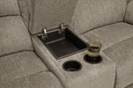 Draycoll Pewter Power Recliner Loveseat