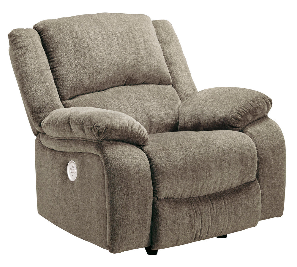 Draycoll Pewter Power Rocker Recliner