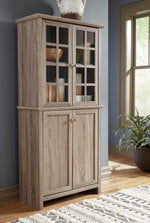 Drewmore Gray Wood Accent Cabinet