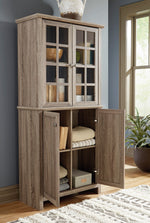 Drewmore Gray Wood Accent Cabinet