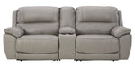 Dunleith 3-Pc Gray Power Recliner Loveseat