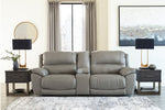 Dunleith 3-Pc Gray Power Recliner Loveseat