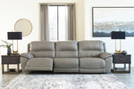 Dunleith 3-Pc Gray Power Recliner Sofa