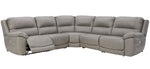 Dunleith 5-Pc Gray Power Recliner Sectional