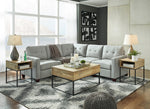 Edlie 5-Pc Pewter Fabric RTA Sectional Sofa