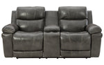 Edmar Charcoal Power Recliner Loveseat