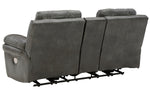 Edmar Charcoal Power Recliner Loveseat