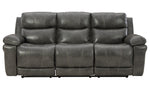 Edmar Charcoal Power Recliner Sofa